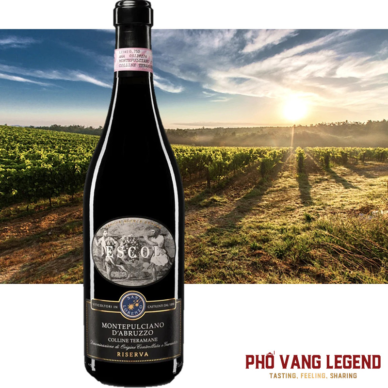 Ruou Vang Escol Montepulciano Dabruzzo Riserva Docg 1