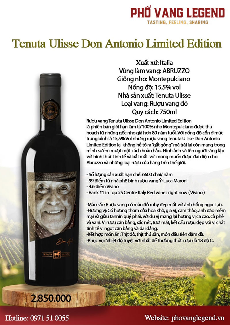 Tenuta Ulisse Don Antonio Limited Edition Top 5