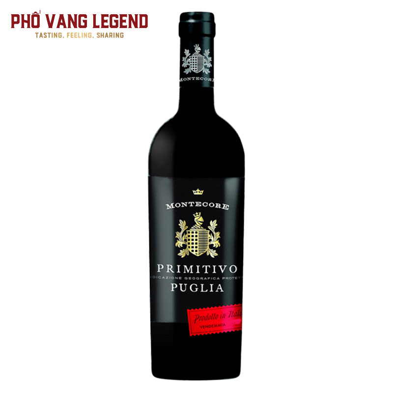 Rượu Vang Ý Montecore Primitivo Puglia IGP