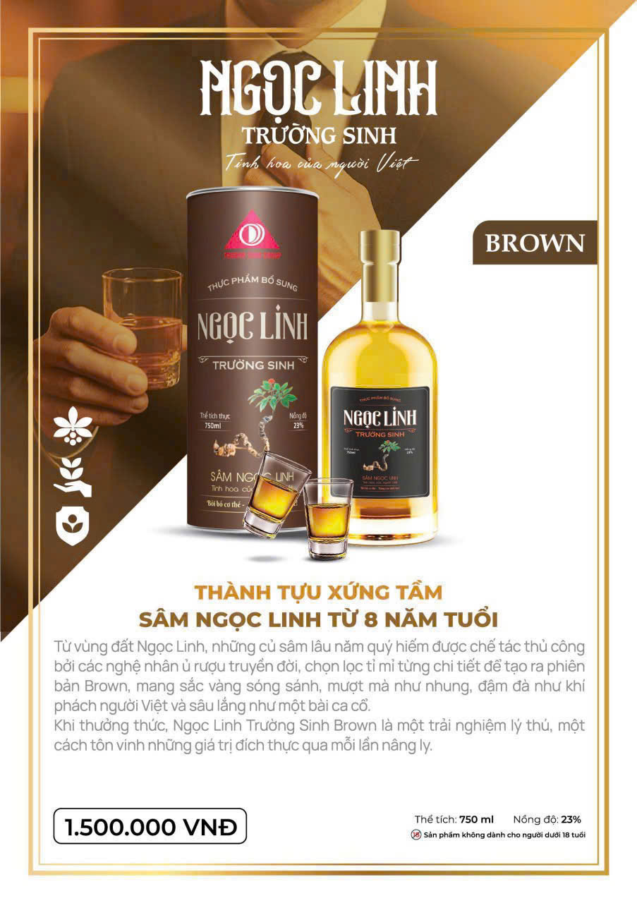 Ngọc Linh Trường Sinh Nâu