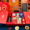 Hộp Quà Tết Rượu Vang & Bánh Kẹo - Pv06