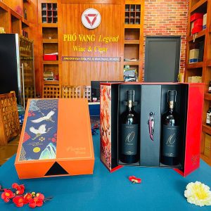Hộp Quà Tết Rượu Vang Đôi Pv17