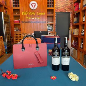 Túi Da Quà Tết Rượu Vang Pv01