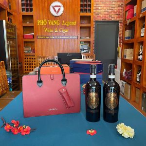 Túi Da Quà Tết Rượu Vang Pv04