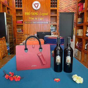 Túi Da Quà Tết Rượu Vang Pv05