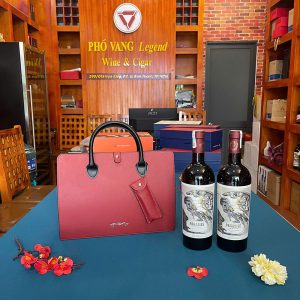 Túi Da Quà Tết Rượu Vang Pv07