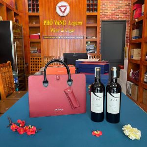 Túi Da Quà Tết Rượu Vang Pv08