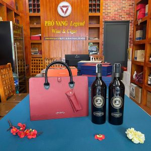 Túi Da Quà Tết Rượu Vang Pv09