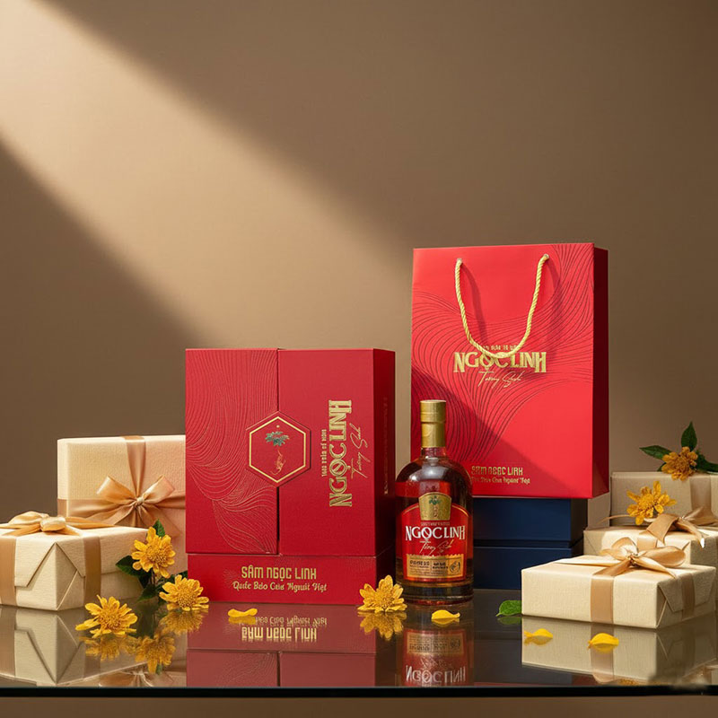Hộp Quà Rượu Sâm Ngọc Linh Trường Sinh