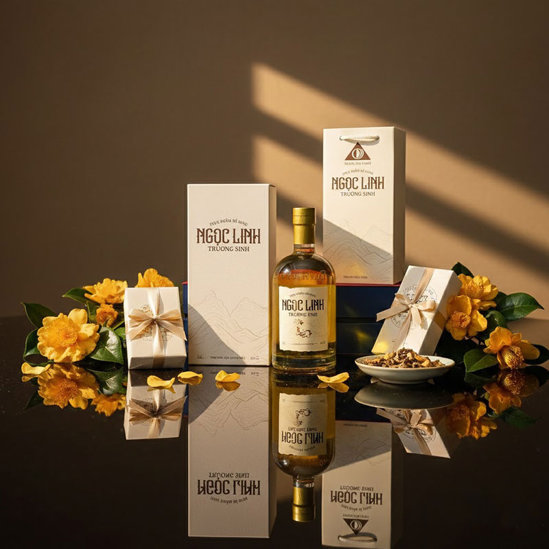Rượu Sâm Ngọc Linh Trường Sinh Chính Hãng