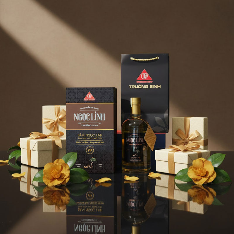 Rượu Sâm Ngọc Linh Trường Sinh Vip Cao Cấp