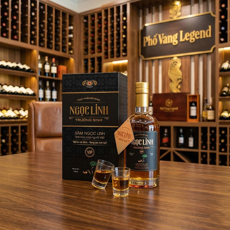 Dòng Rượu Sâm Ngọc Linh Vip