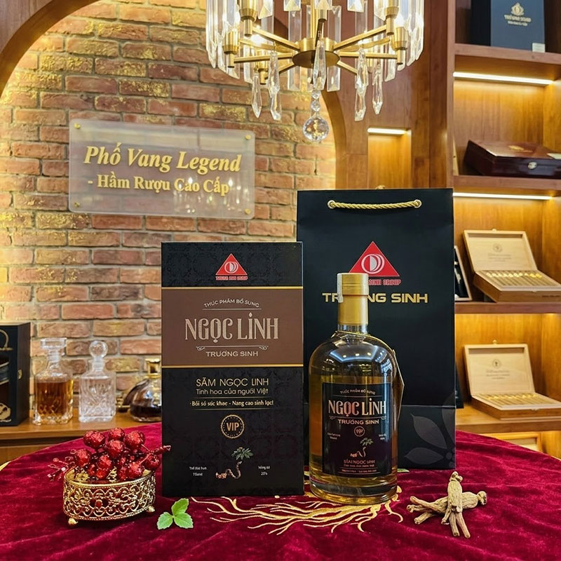 Rượu Sâm Ngọc Linh Vip Phố Vang Legend