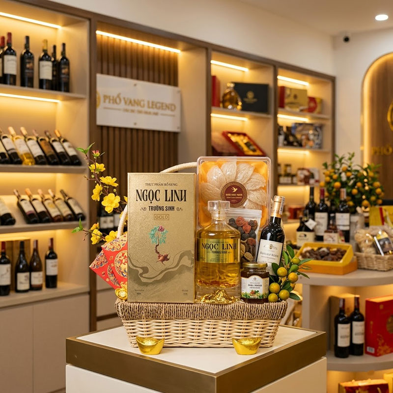 Quà Tết Rượu Sâm Ngọc Linh Gold
