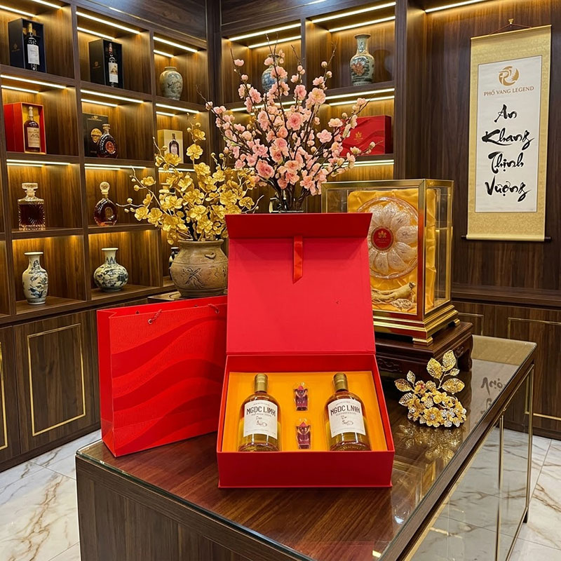 Mẫu Quà Tết Rượu Sâm